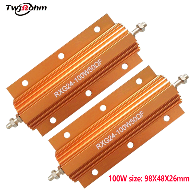 RX24 gold aluminum shell resistor